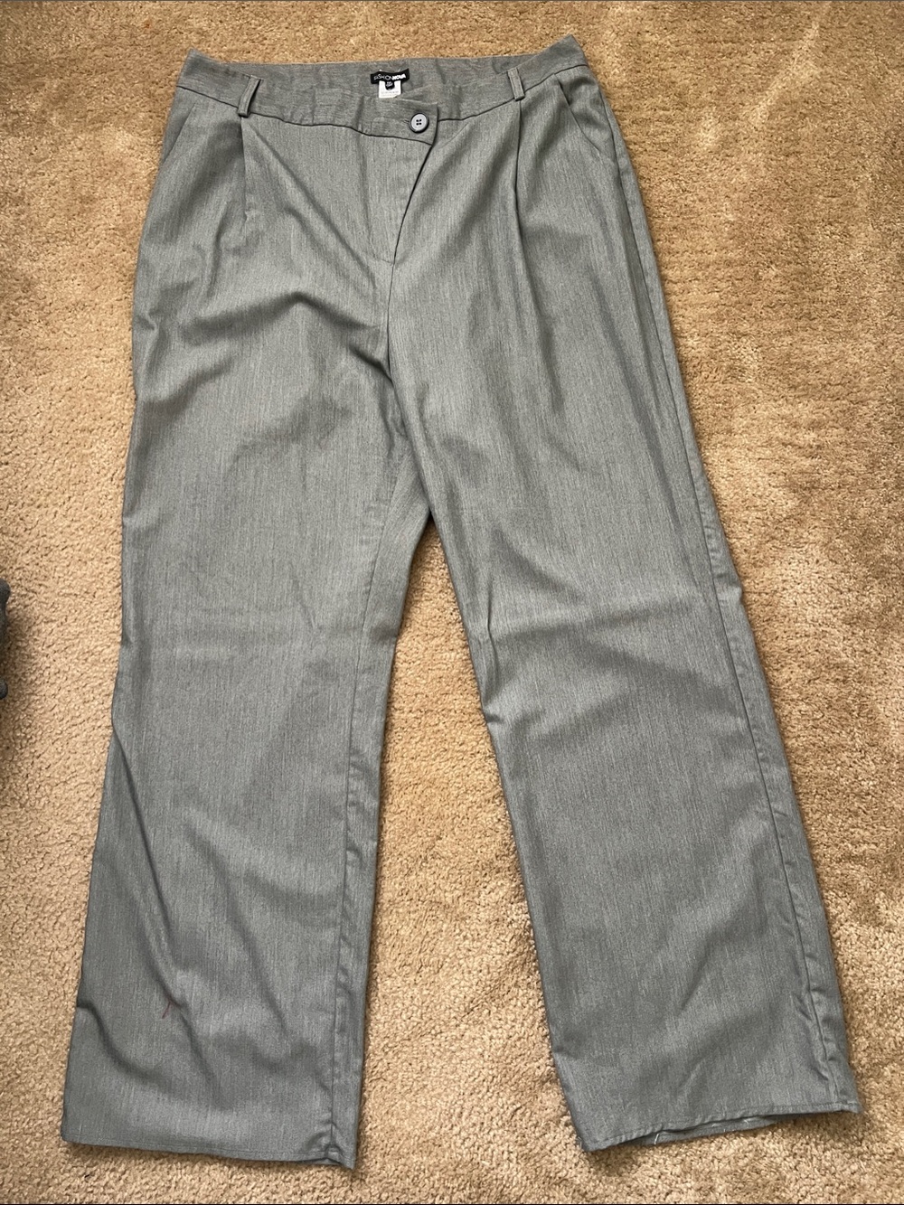 Fashion Nova Light Gray Tailored Dress Pants